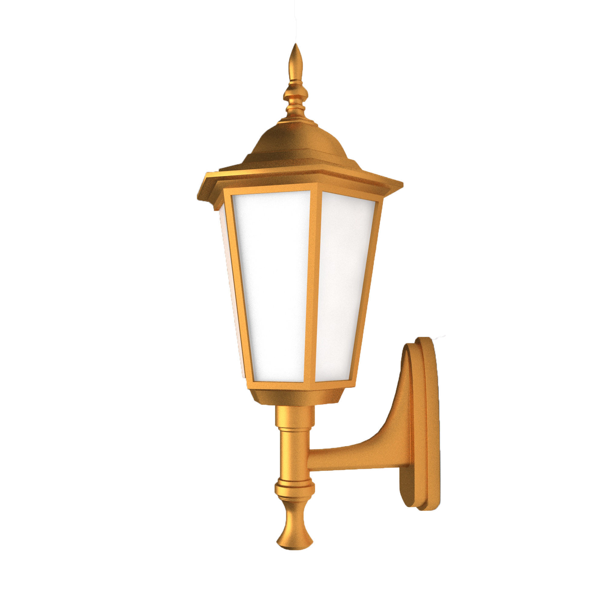 lamp 3d model outdoor wall 3D model_7