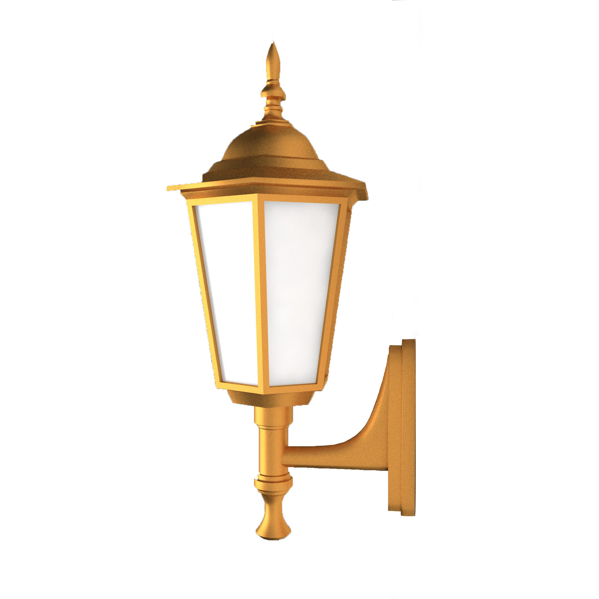 lamp 3d model outdoor wall 3D model_6