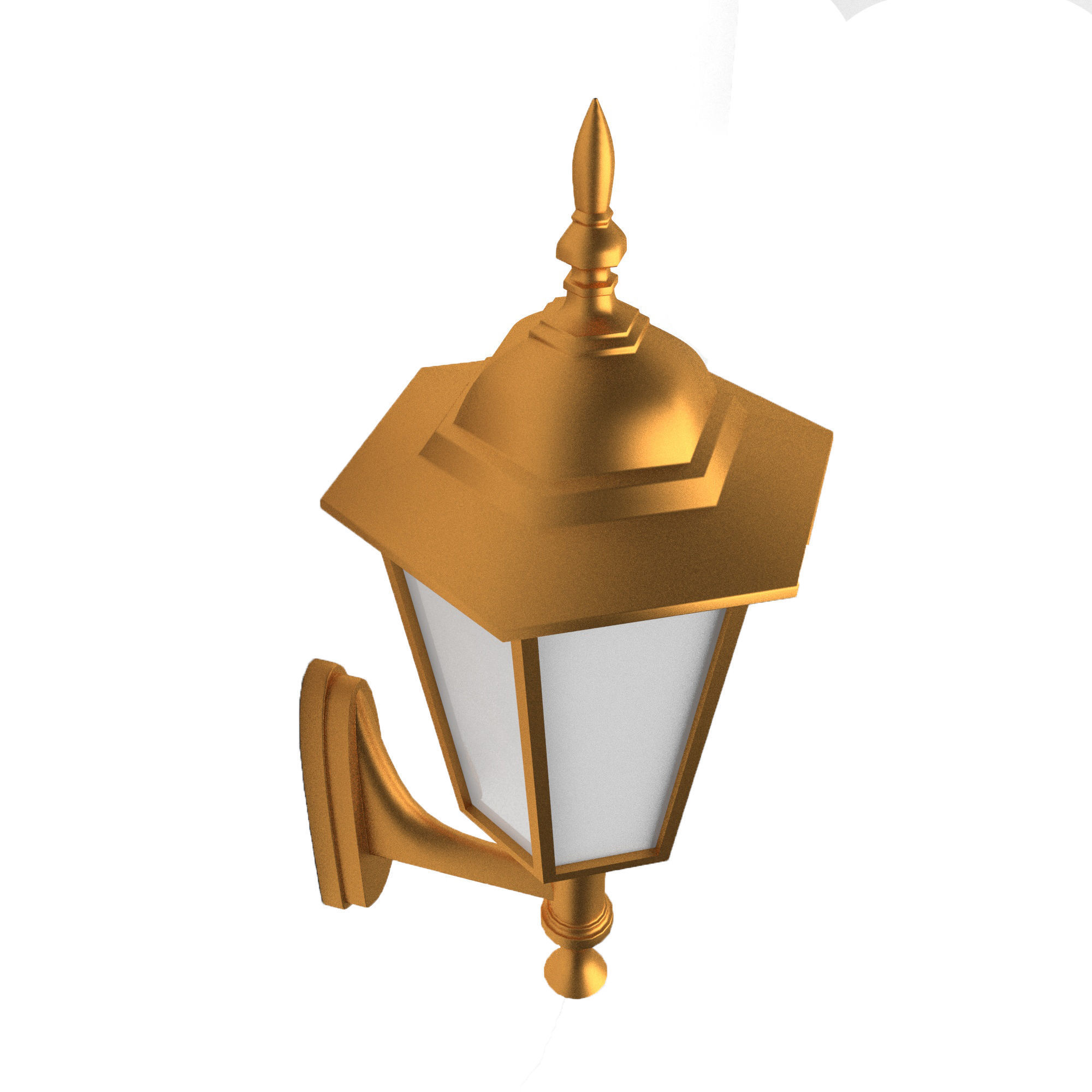 lamp 3d model outdoor wall 3D model_4