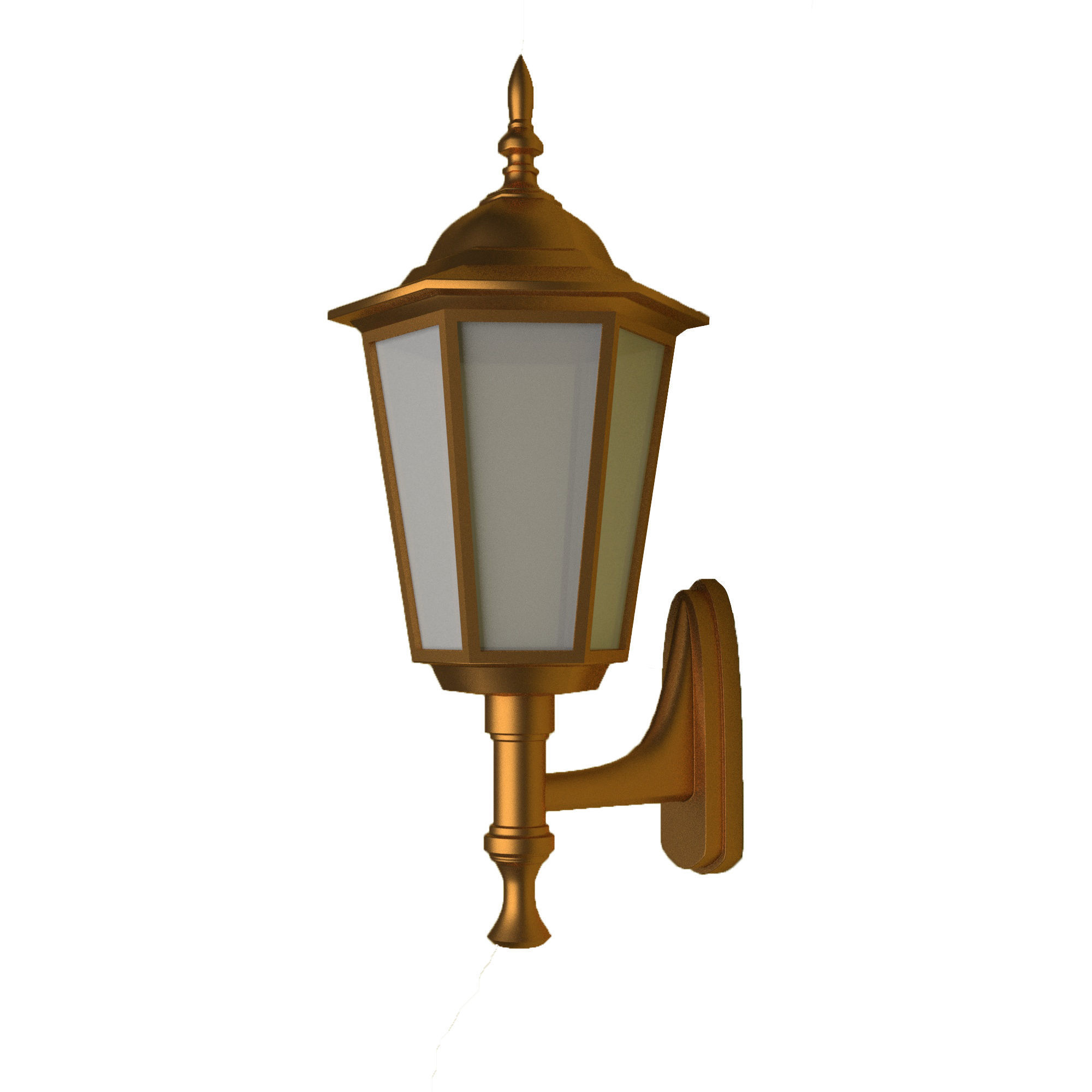 lamp 3d model outdoor wall 3D model_8