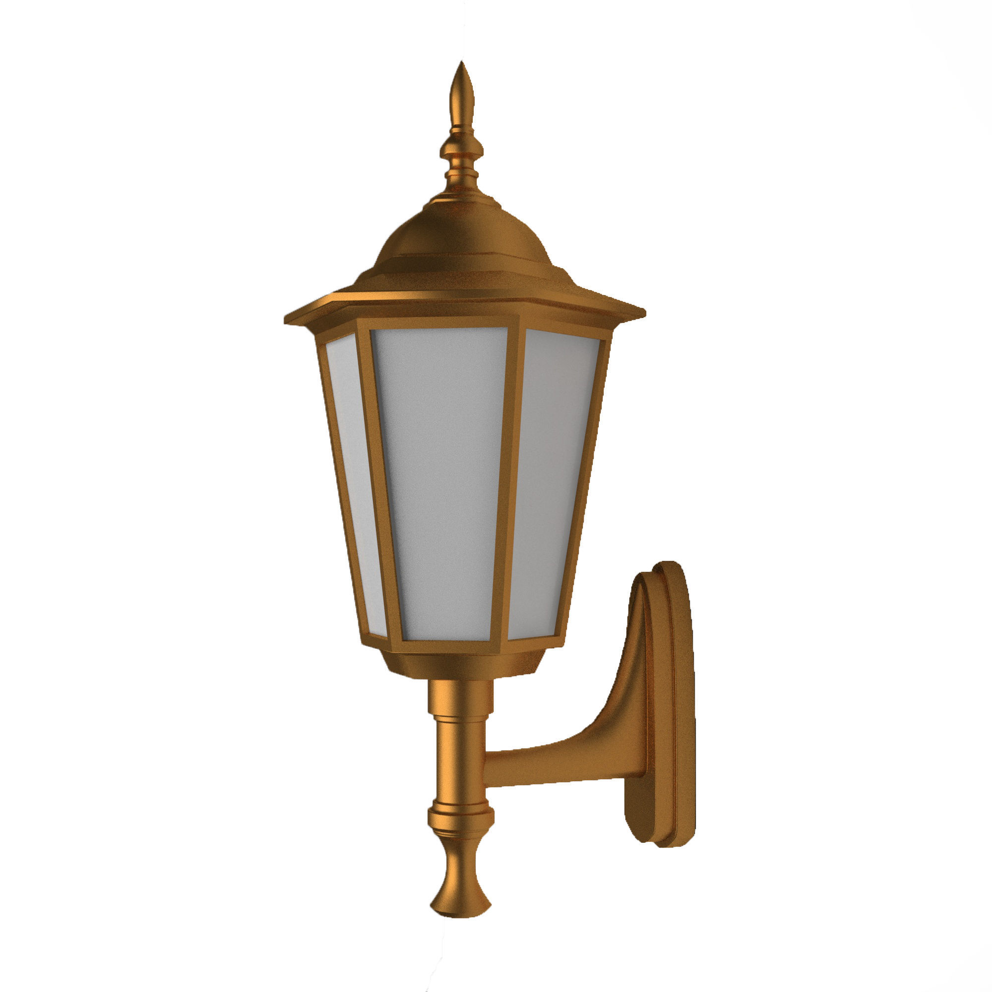 lamp 3d model outdoor wall 3D model_3
