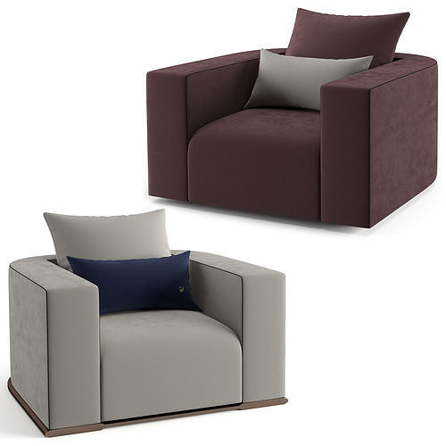 Fendi Casa Memoire Lite Armchair 3D model