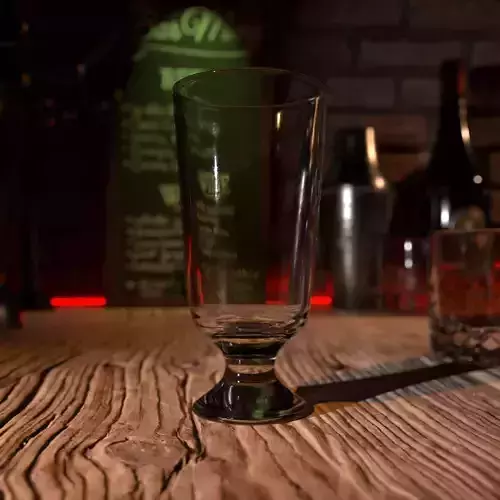 Bar Glass Footed Highball Low-poly 3D model