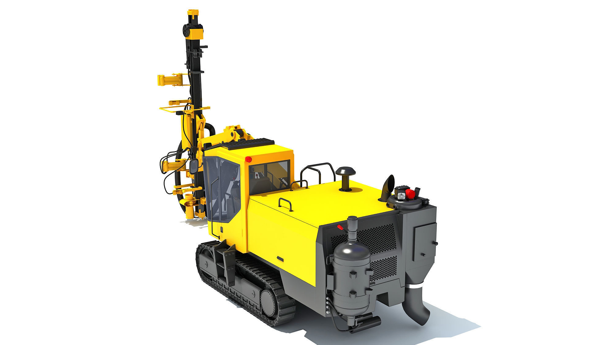 Surface Drill Rig 3D model_4