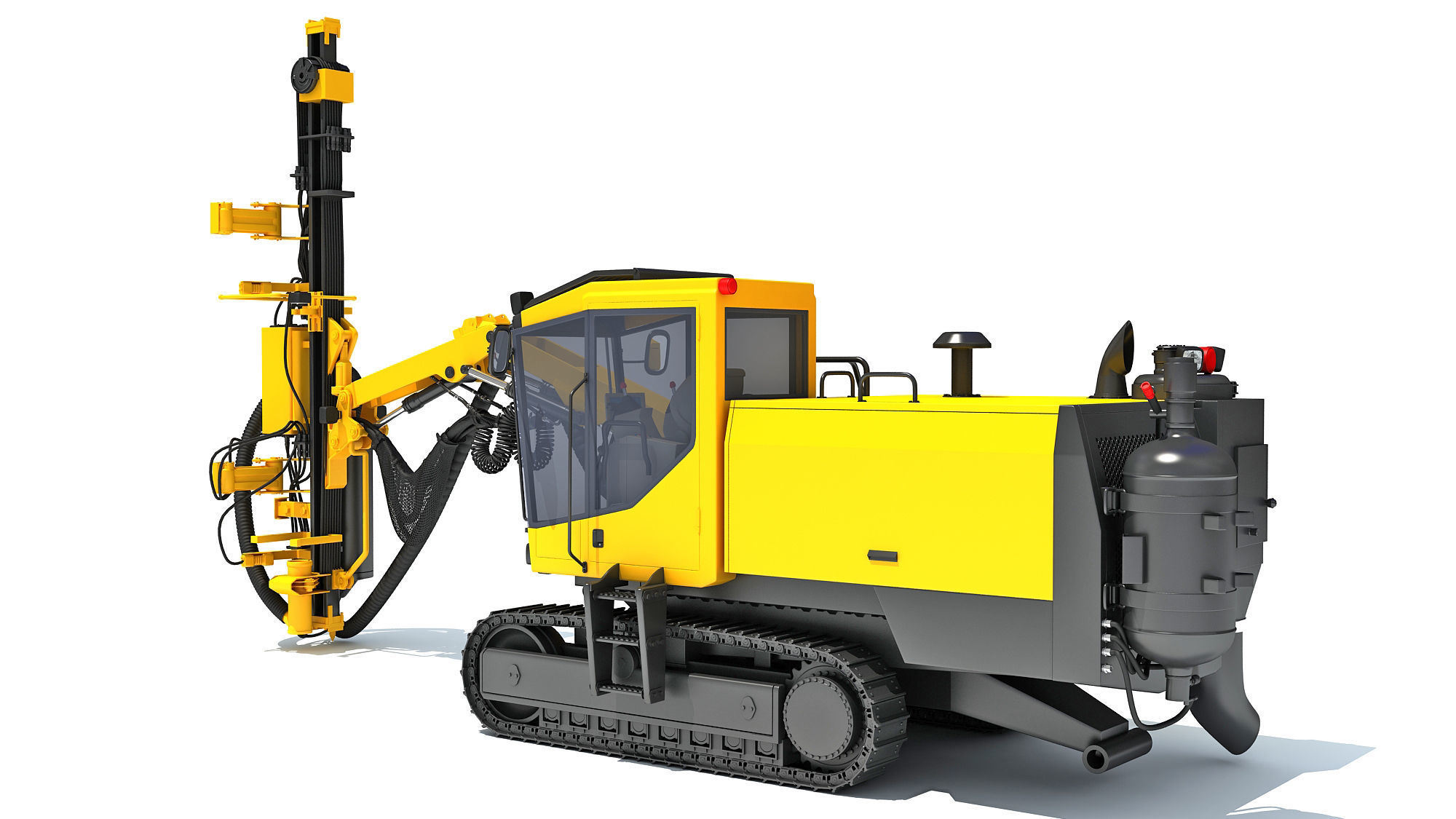 Surface Drill Rig 3D model_3