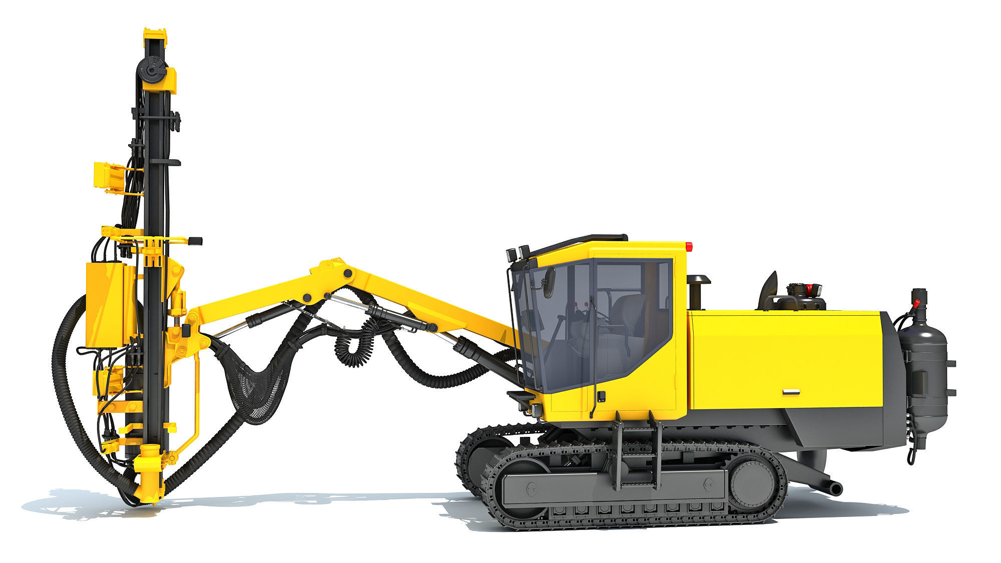 Surface Drill Rig 3D model_1
