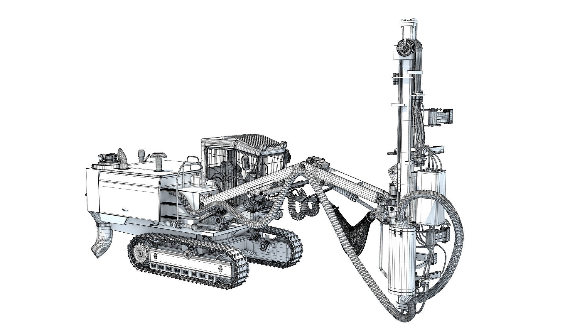 Surface Drill Rig 3D model_23