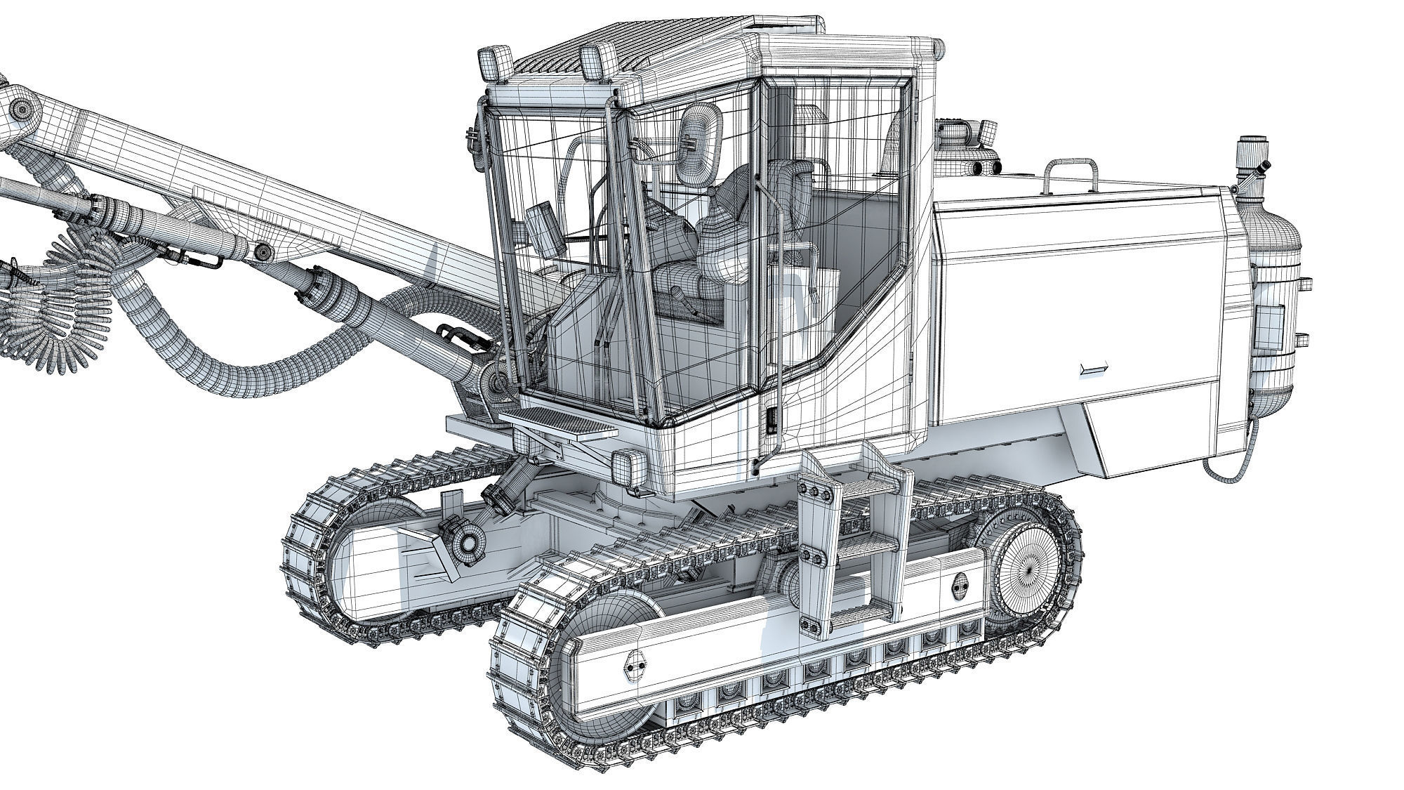 Surface Drill Rig 3D model_25