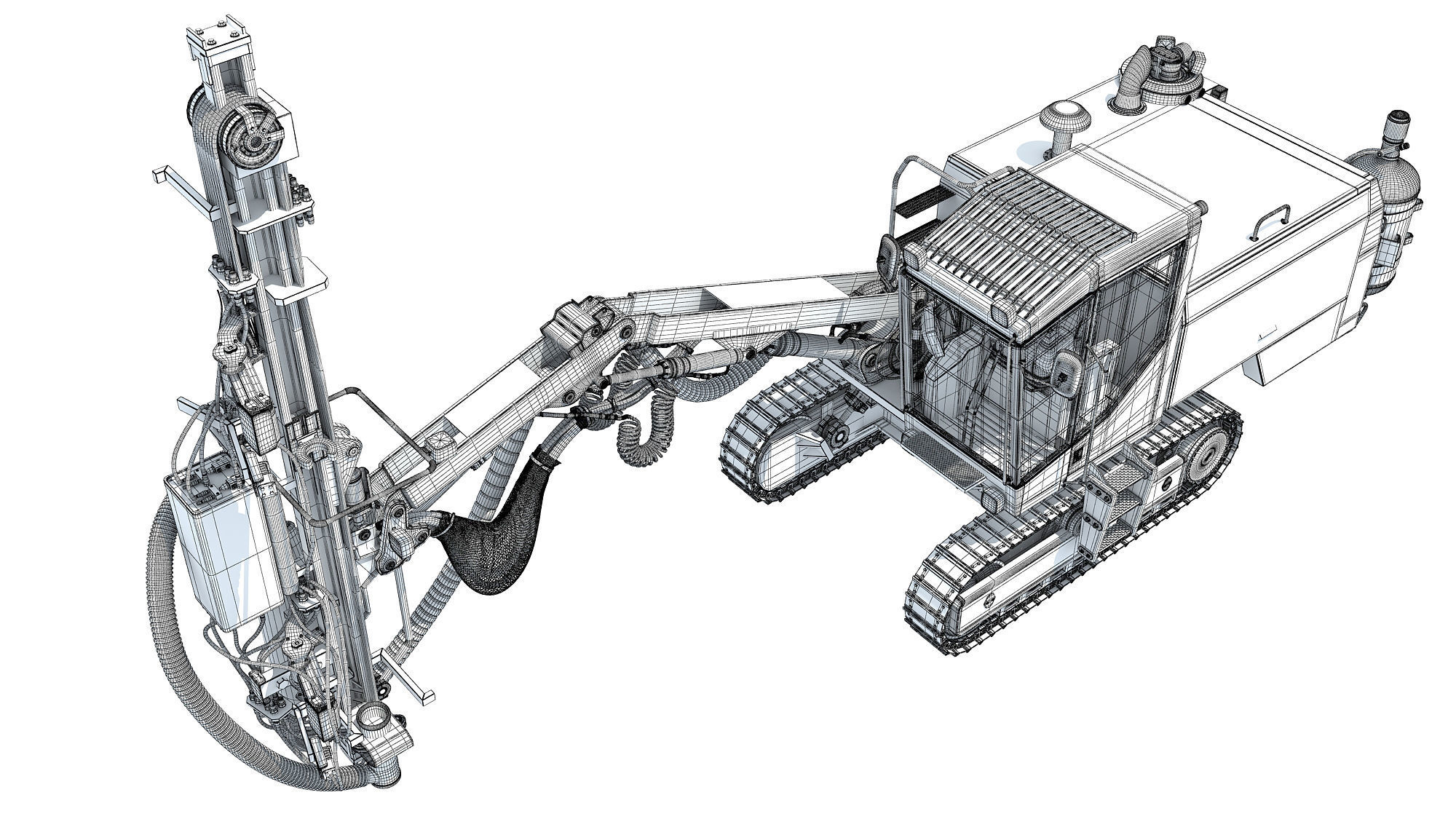Surface Drill Rig 3D model_24