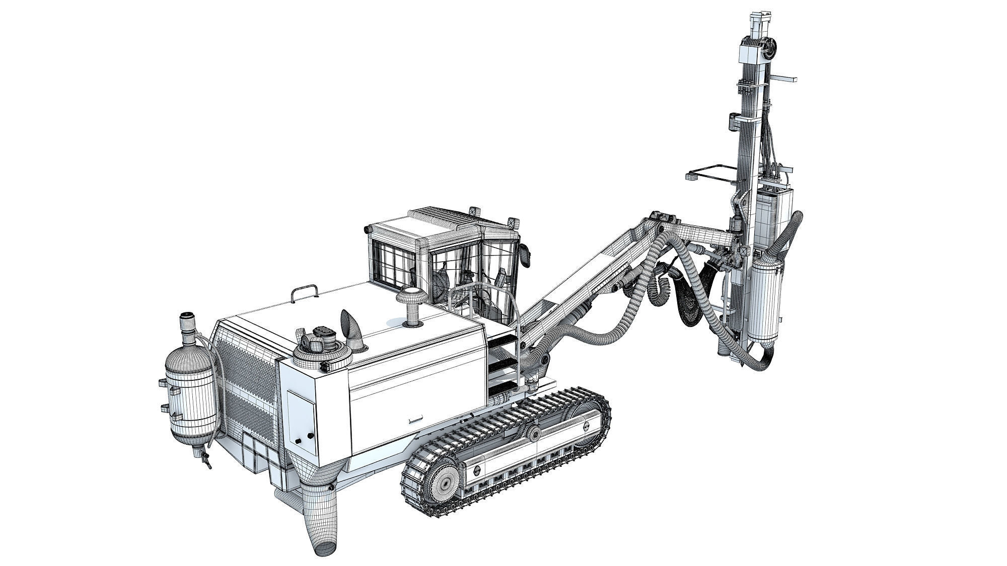 Surface Drill Rig 3D model_22