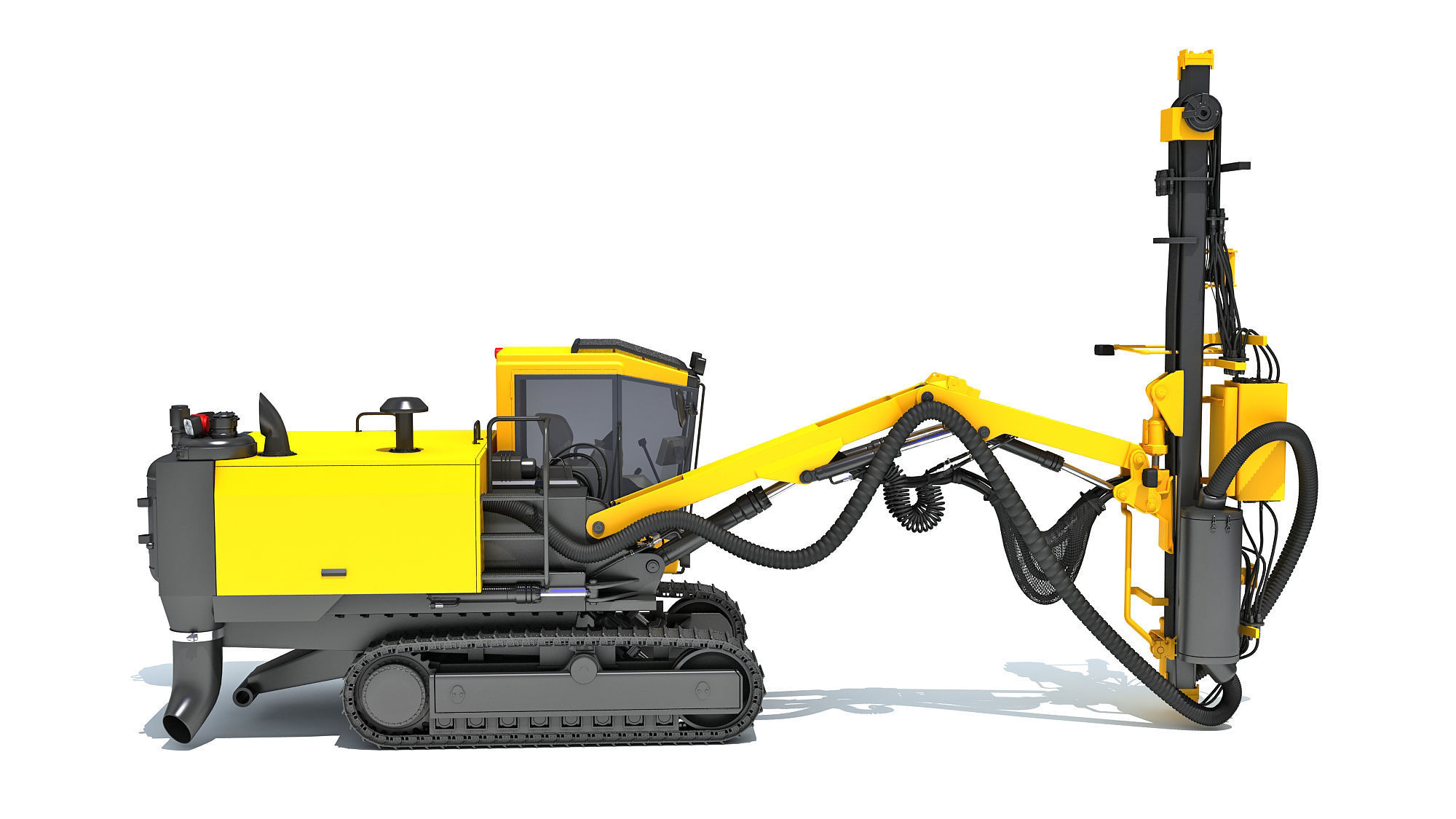 Surface Drill Rig 3D model_7