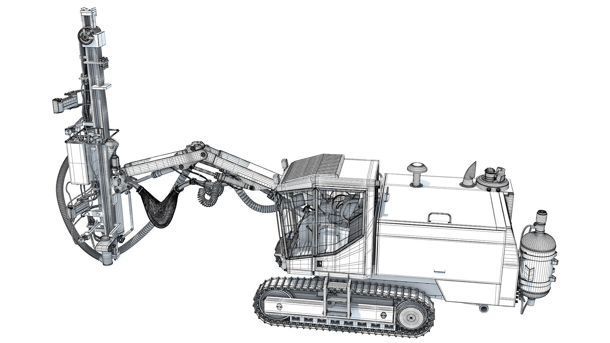 Surface Drill Rig 3D model_21
