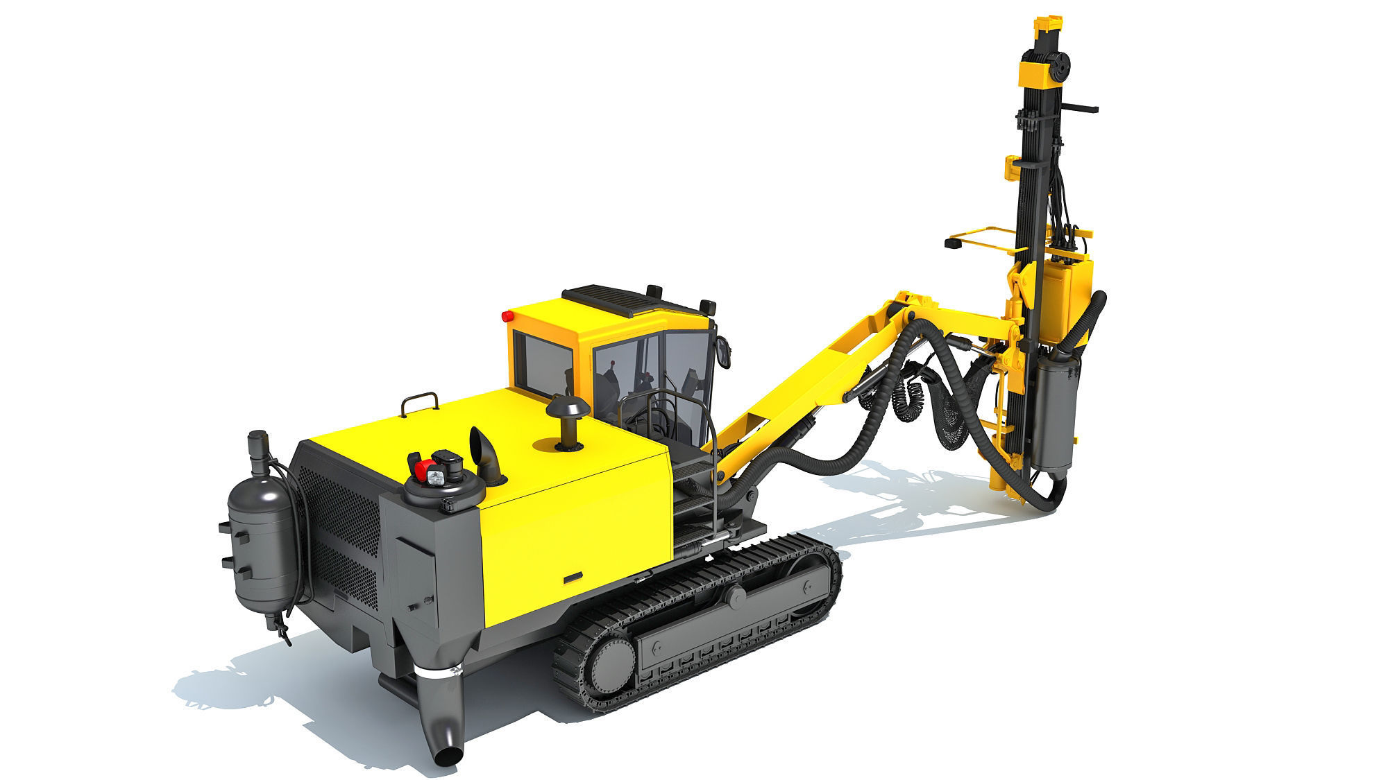 Surface Drill Rig 3D model_5