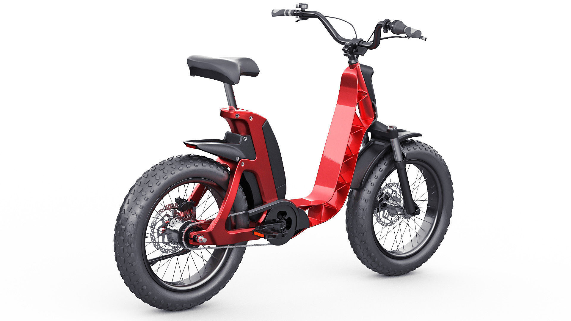 Electric Bicycle 3D model_2
