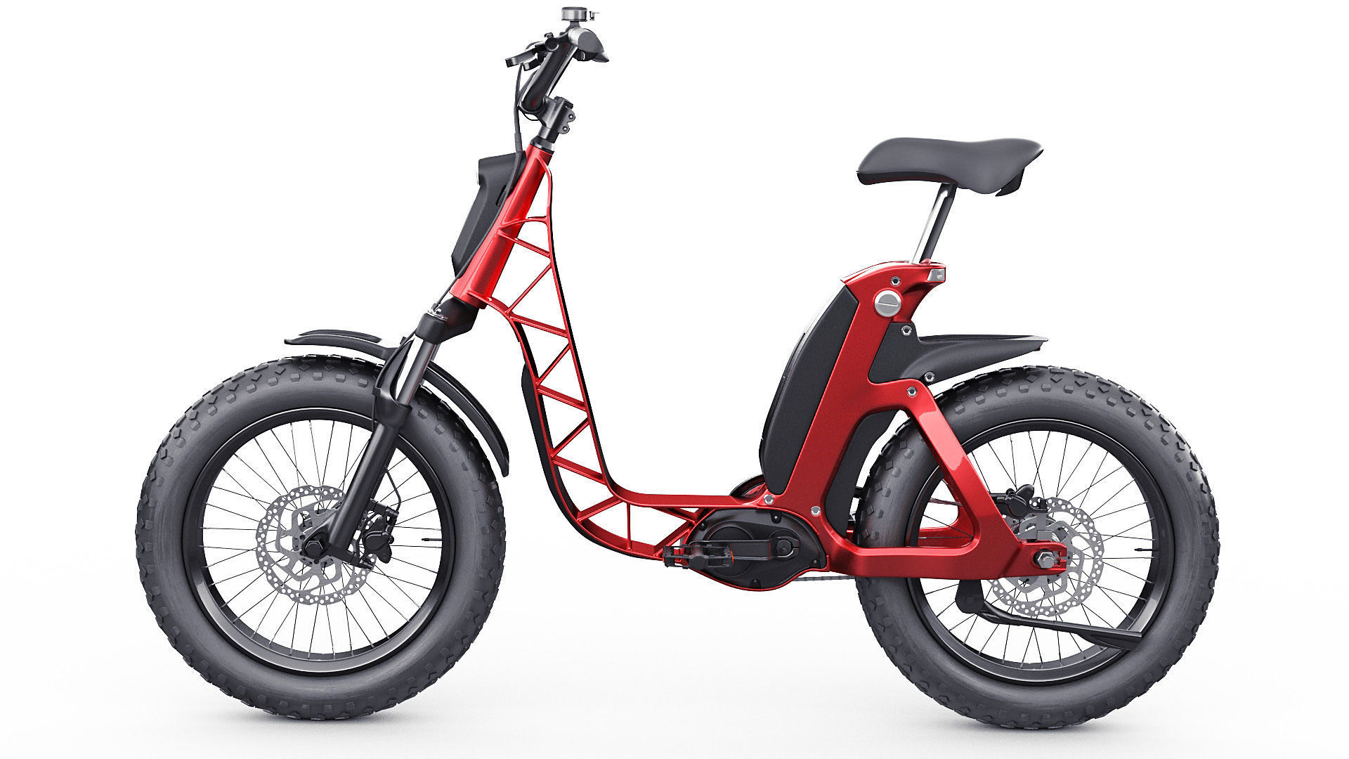 Electric Bicycle 3D model_3