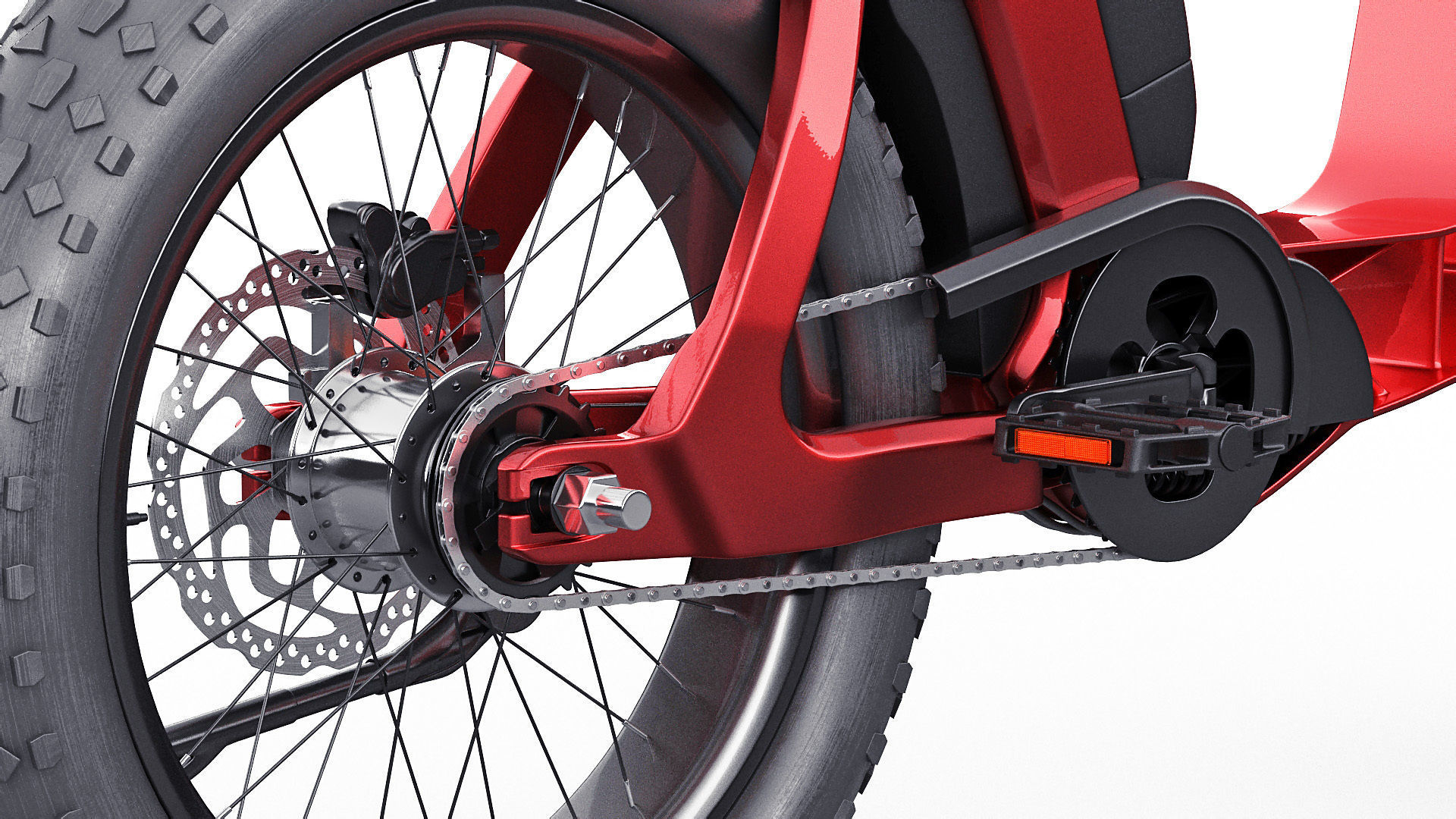 Electric Bicycle 3D model_4