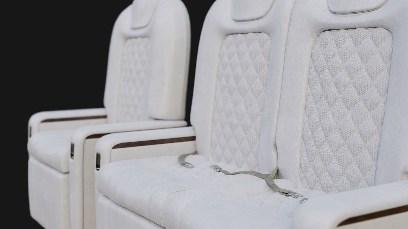 Jet Chairs Low-poly 3D model_3
