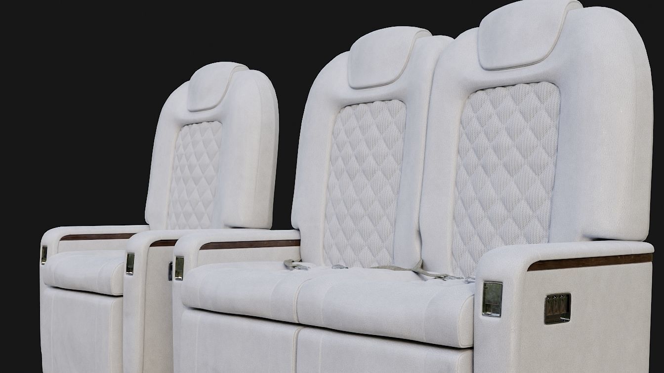 Jet Chairs Low-poly 3D model_6