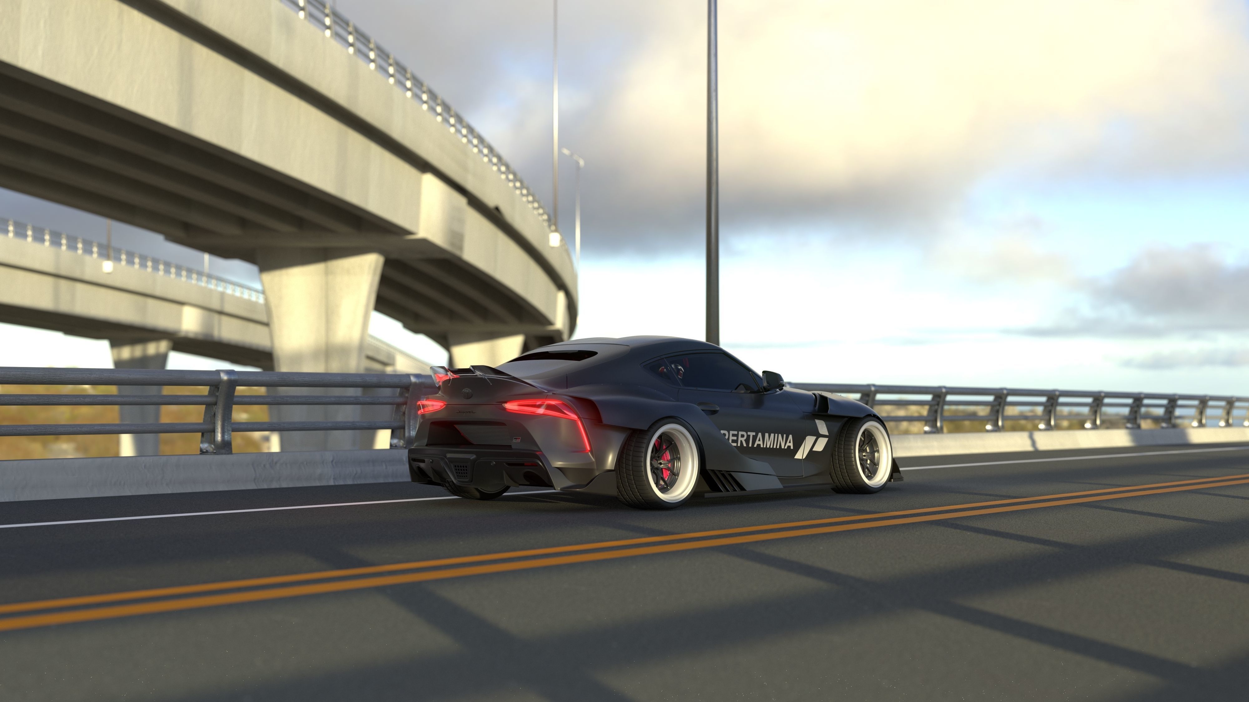 Formula Drift Toyota Supra Wide Body Toyota Supra 3D model_13