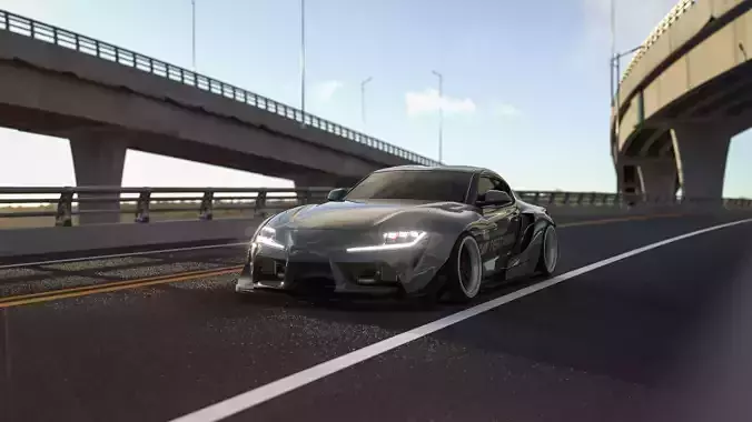 Formula Drift Toyota Supra  Wide Body Toyota Supra 3D model