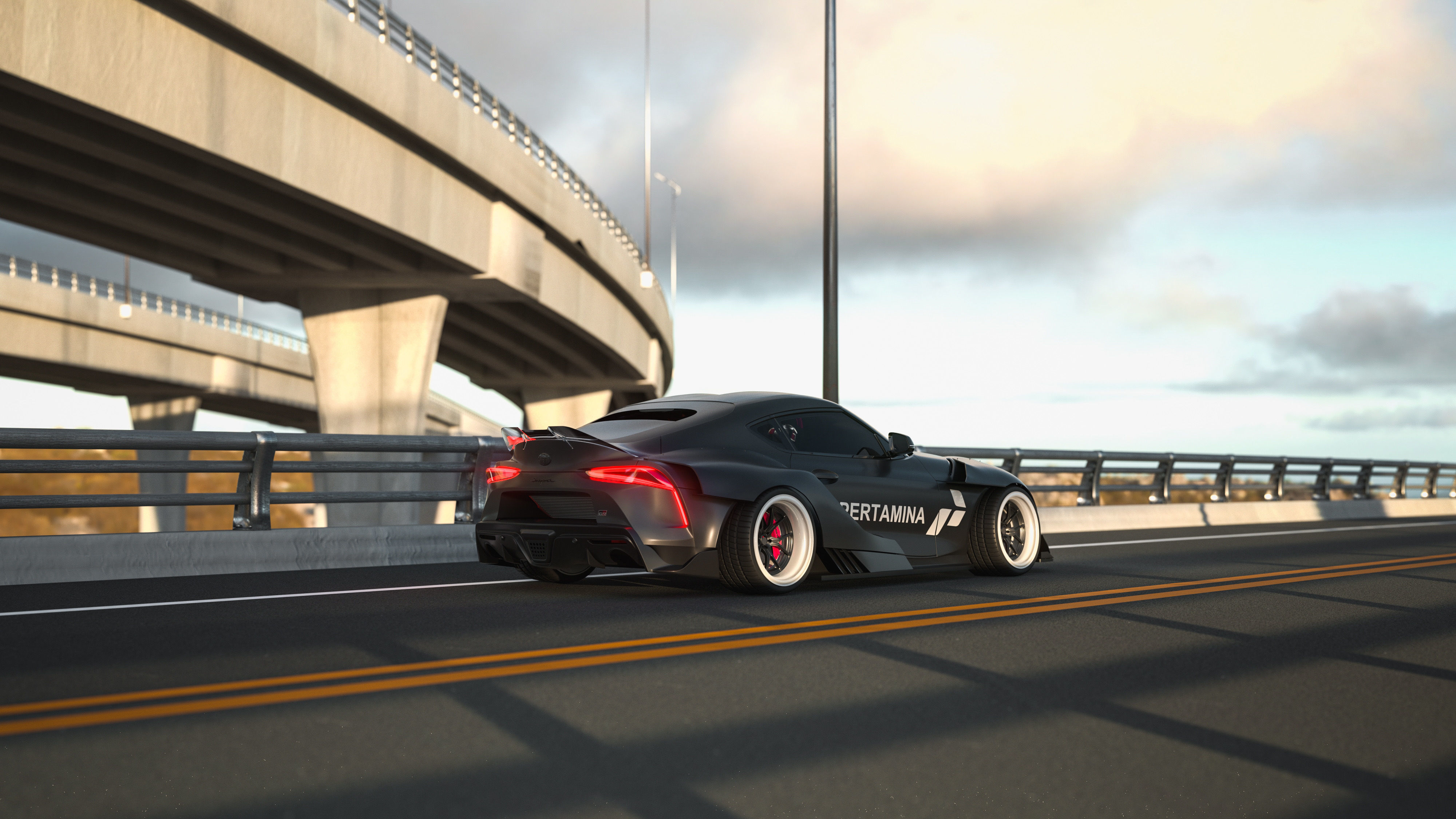 Formula Drift Toyota Supra Wide Body Toyota Supra 3D model_8