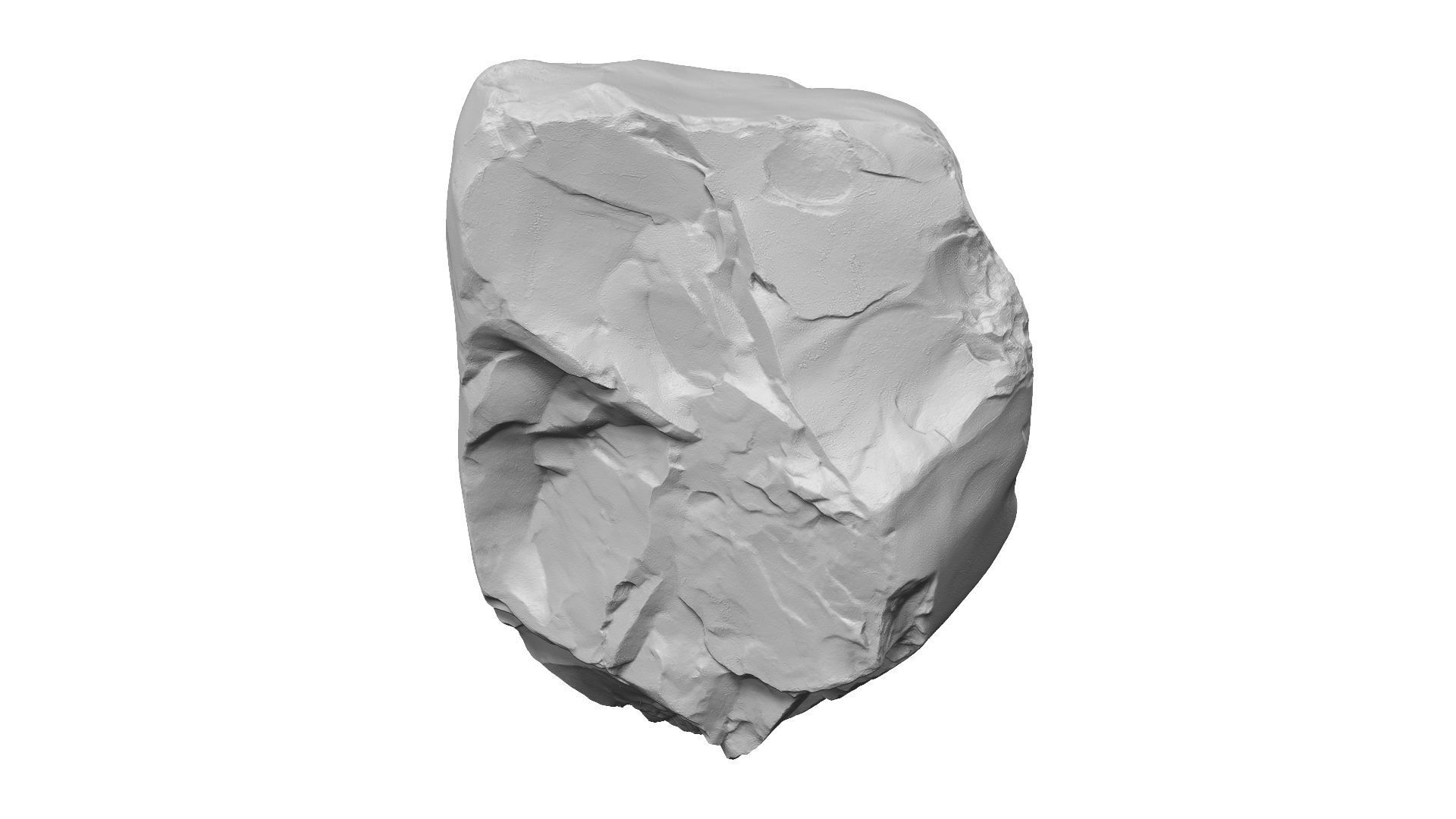 Yellow and Gray Rock Raw Scanned 3D model_13