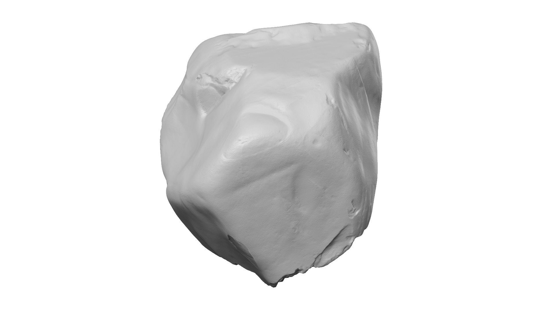 Yellow and Gray Rock Raw Scanned 3D model_10