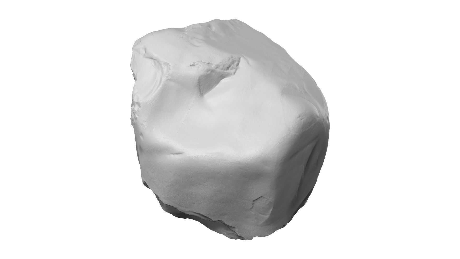 Yellow and Gray Rock Raw Scanned 3D model_11