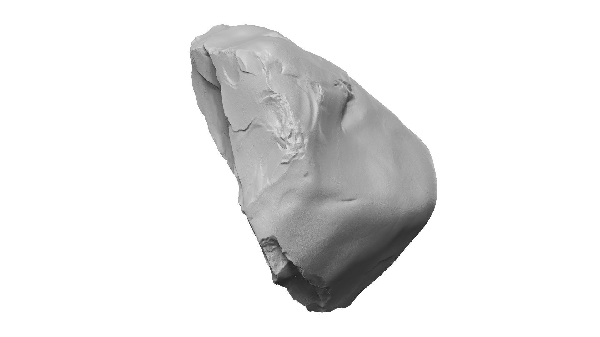 Yellow and Gray Rock Raw Scanned 3D model_12
