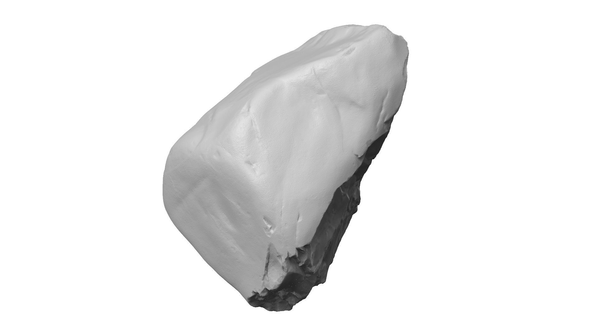 Yellow and Gray Rock Raw Scanned 3D model_9