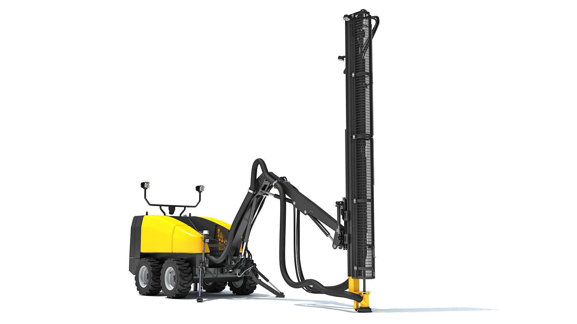 Top Hammer Drill Rig 3D model_13