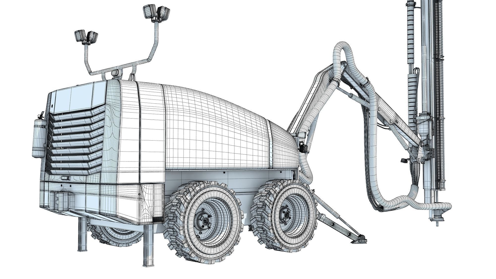 Top Hammer Drill Rig 3D model_24