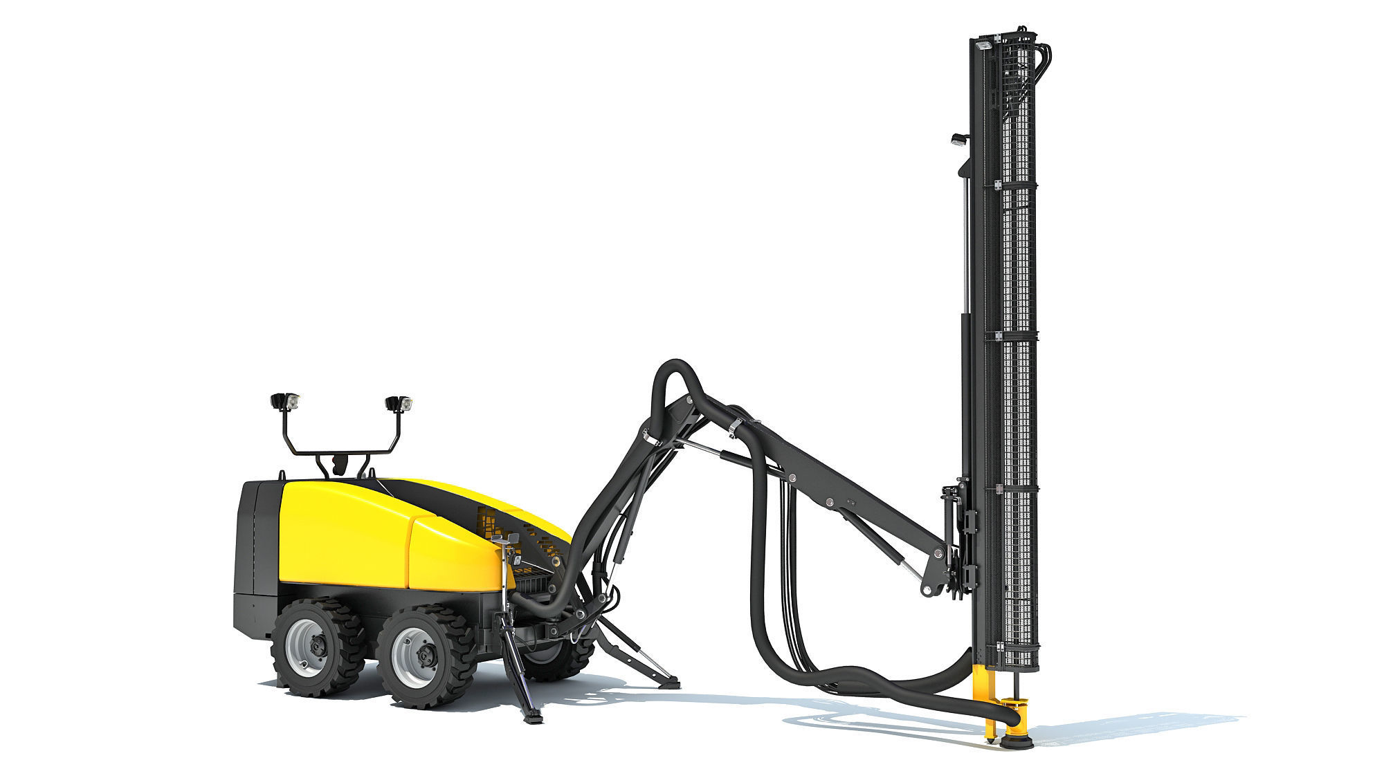 Top Hammer Drill Rig 3D model_11