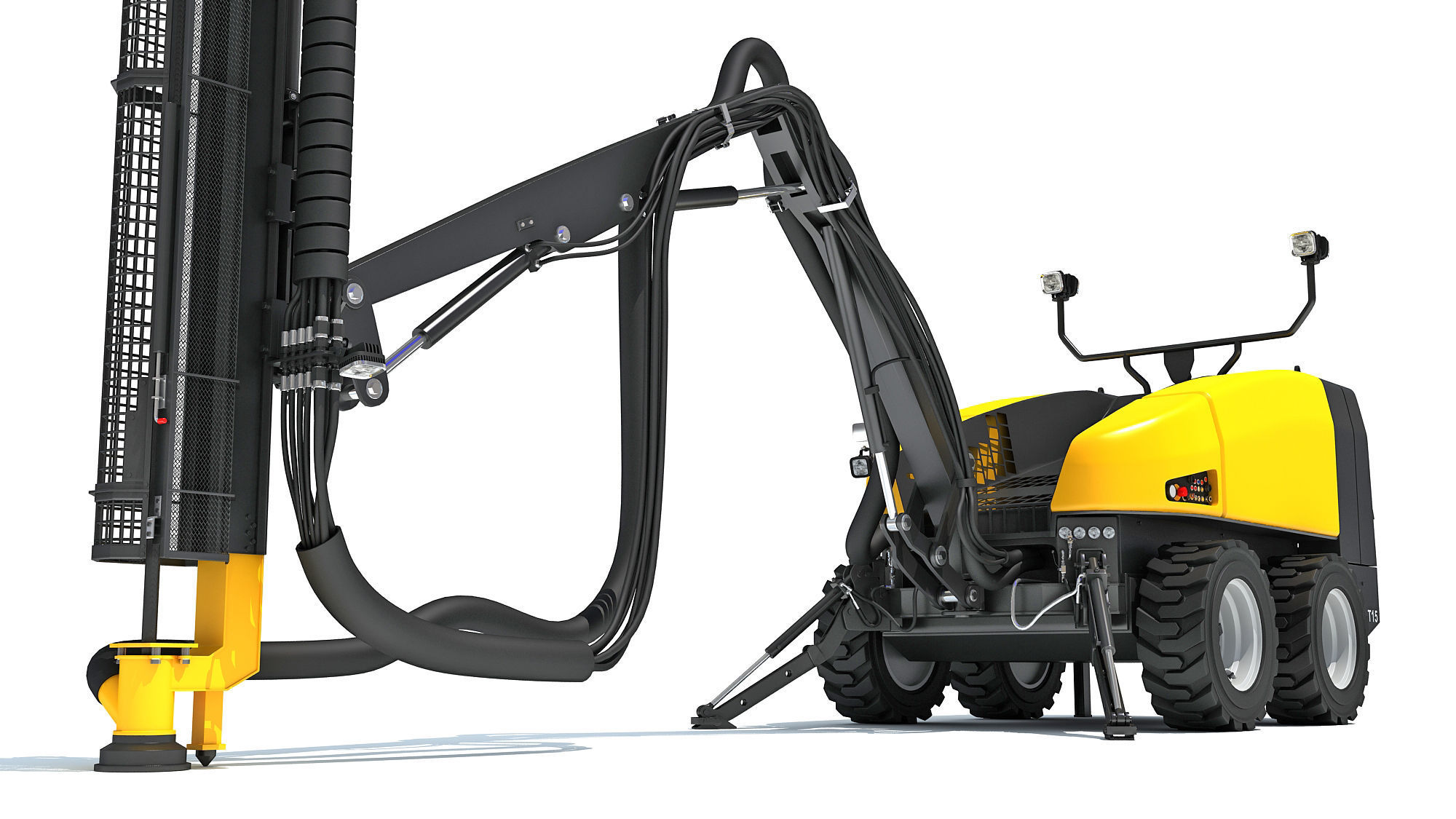 Top Hammer Drill Rig 3D model_15