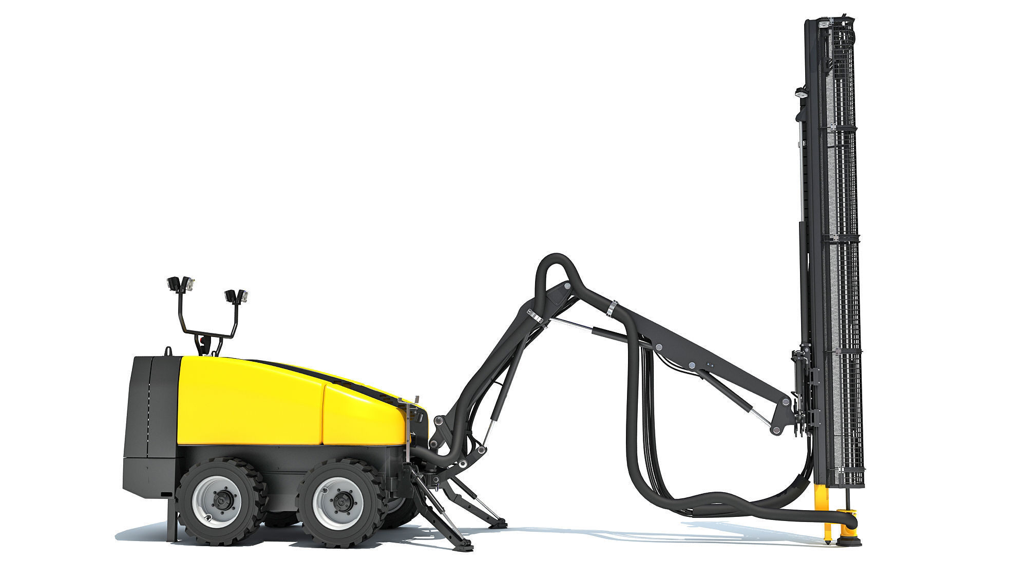 Top Hammer Drill Rig 3D model_9