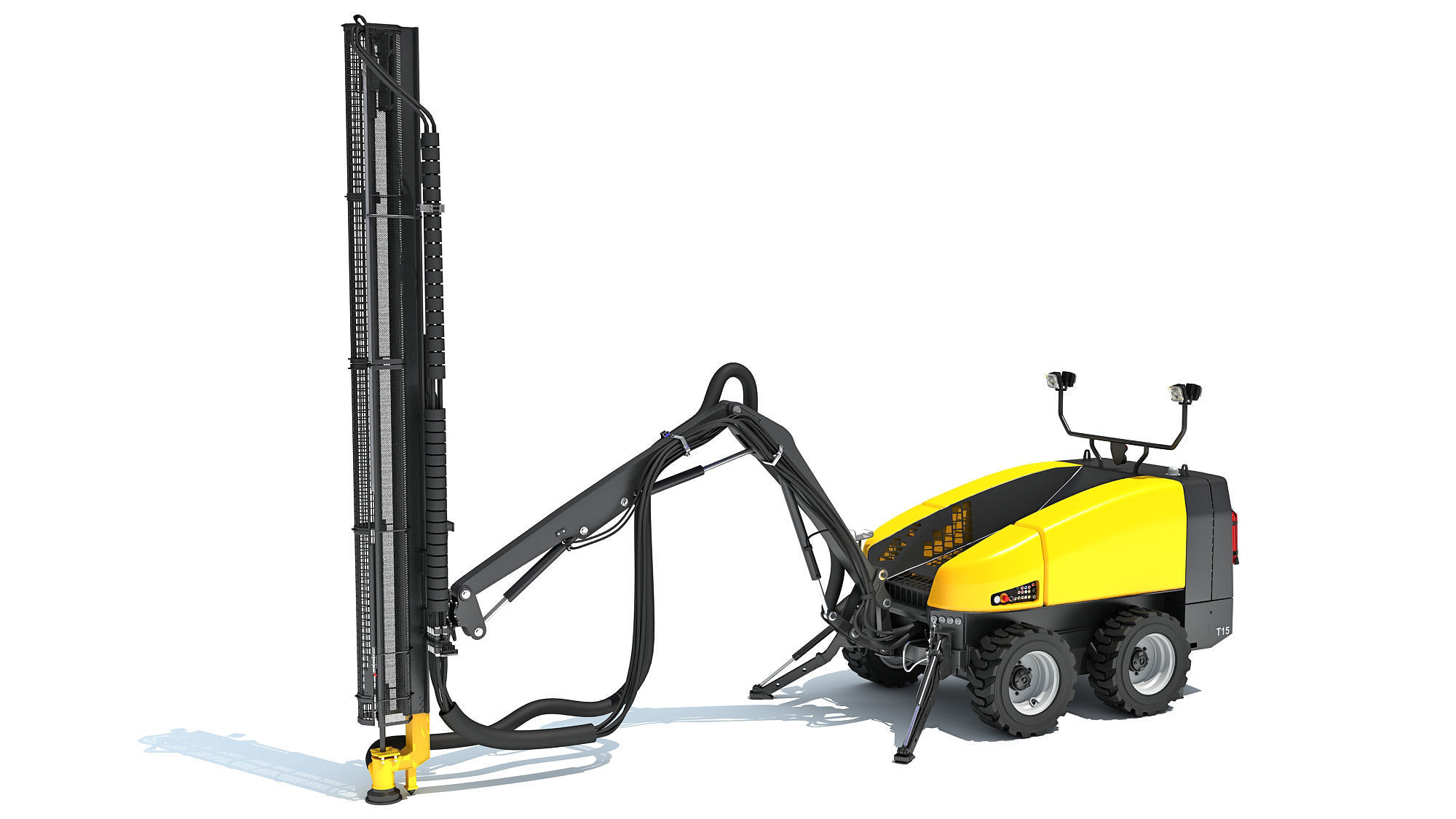 Top Hammer Drill Rig 3D model_8