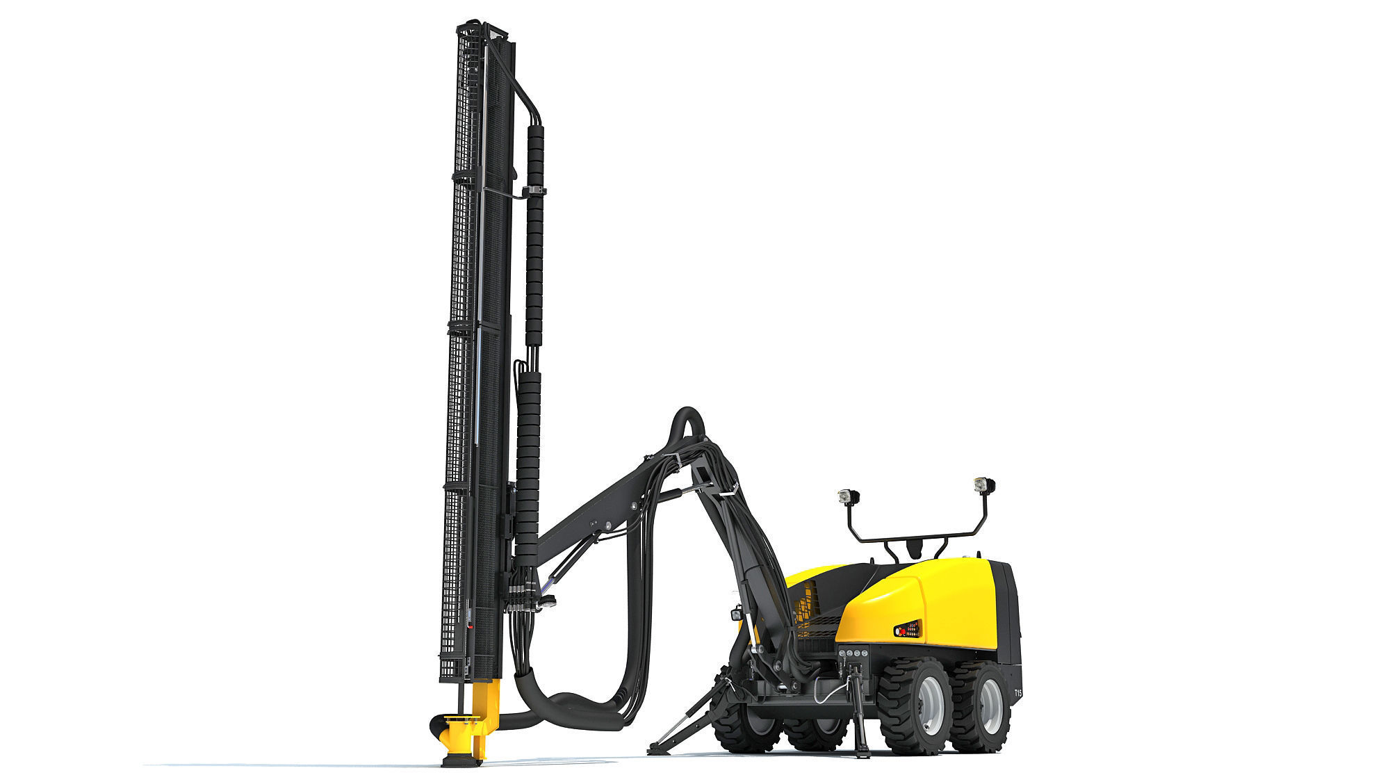 Top Hammer Drill Rig 3D model_14