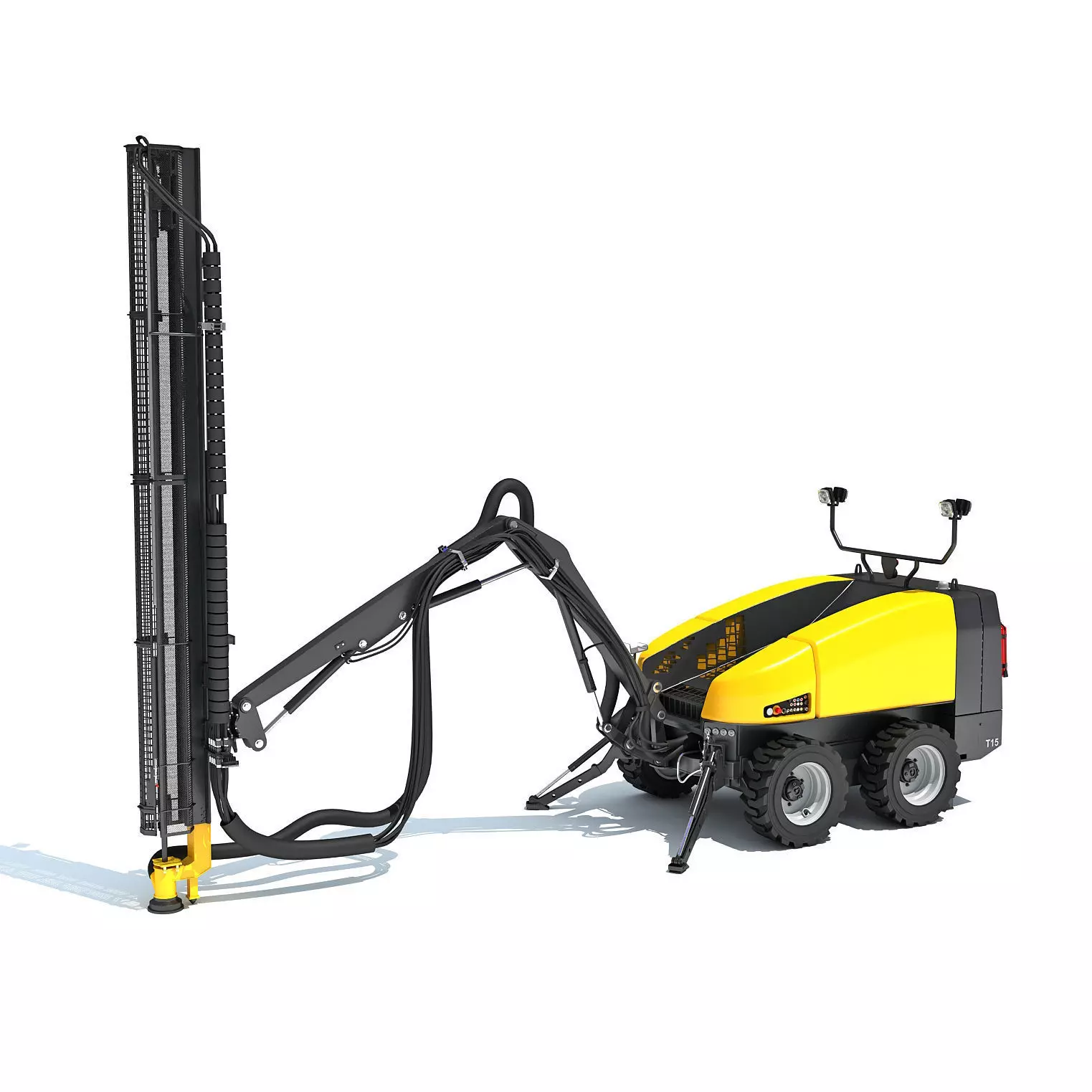 Top Hammer Drill Rig 3D model_0