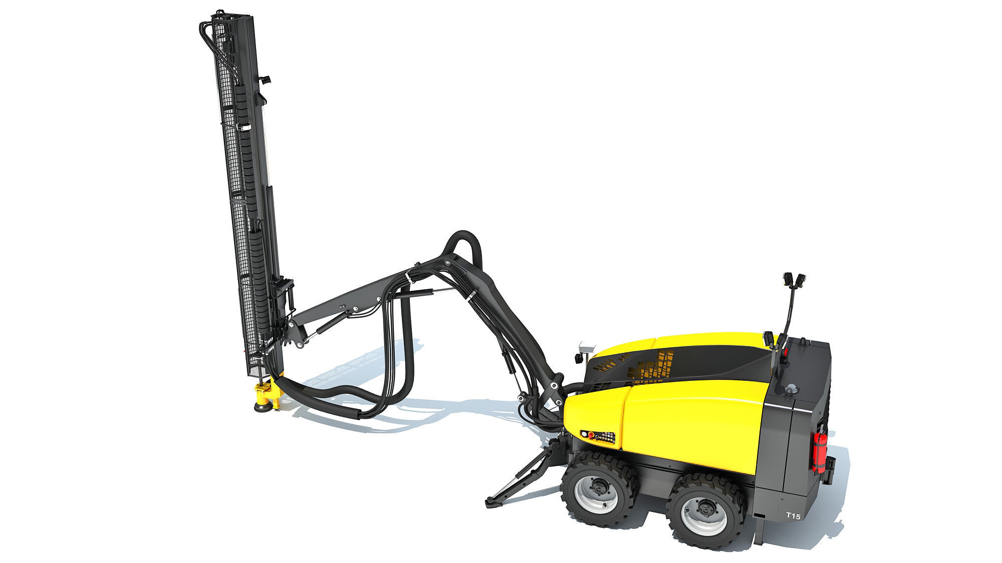Top Hammer Drill Rig 3D model_2