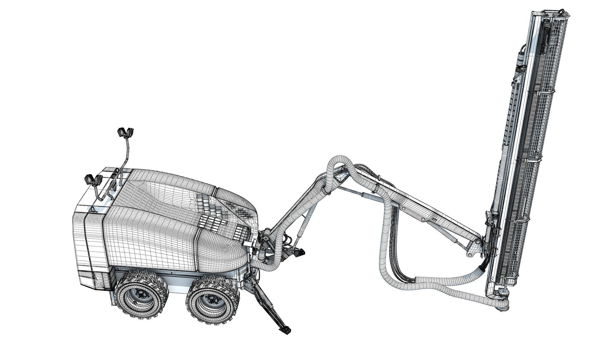 Top Hammer Drill Rig 3D model_22