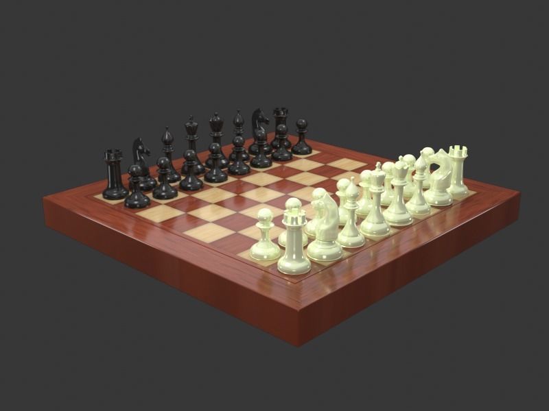 chessboard packet 3D model_1