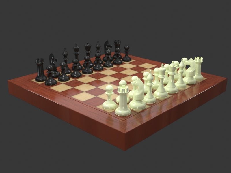 chessboard packet 3D model_4
