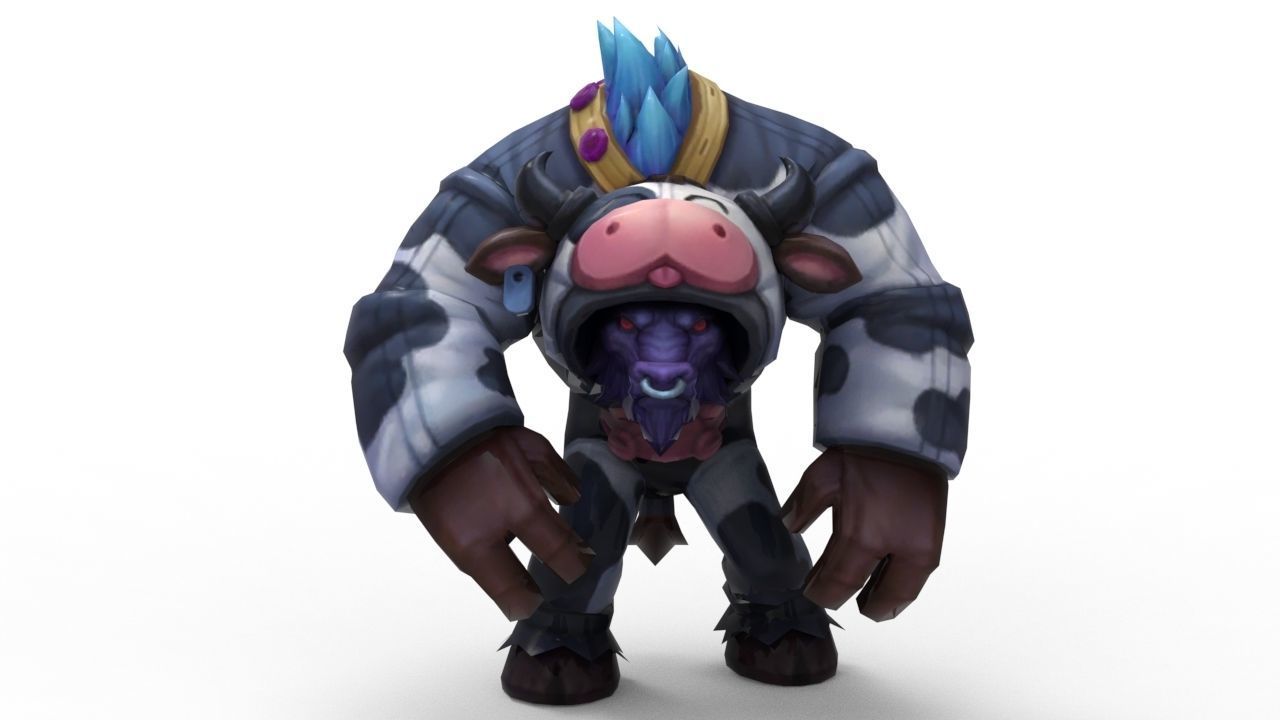 Alistar Moo Cow - League of Legends 3D print model_1