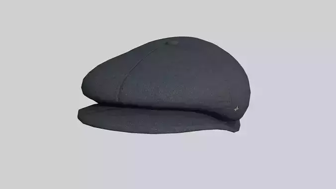 Newsboy Hat 01 Dark Gray - Character Fashion Design Low-poly 3D model Newsboy Hat 01 Dark Gray - Character Fashion Design Low-poly 3D model