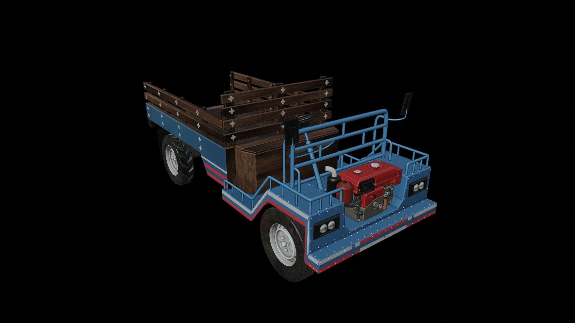 E-Tan car Low-poly 3D model_2