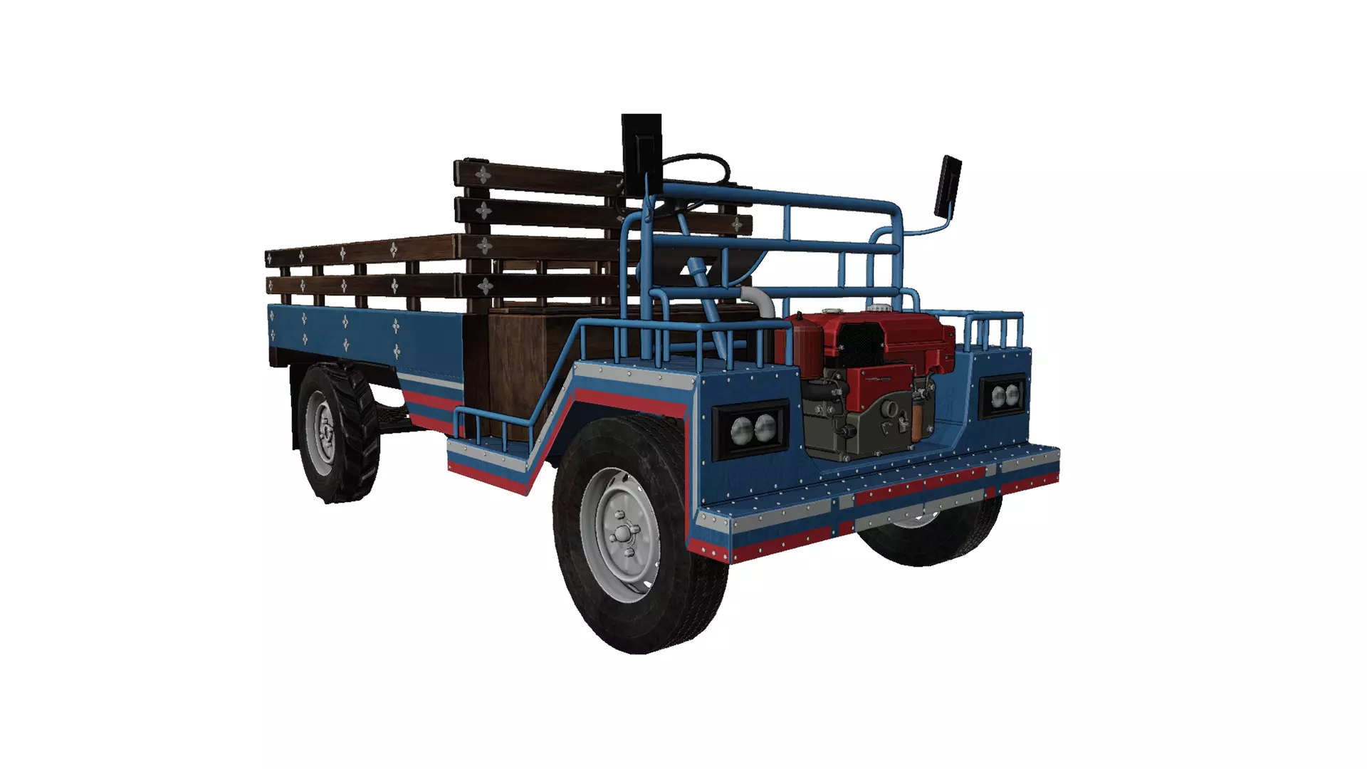 E-Tan car Low-poly 3D model_0