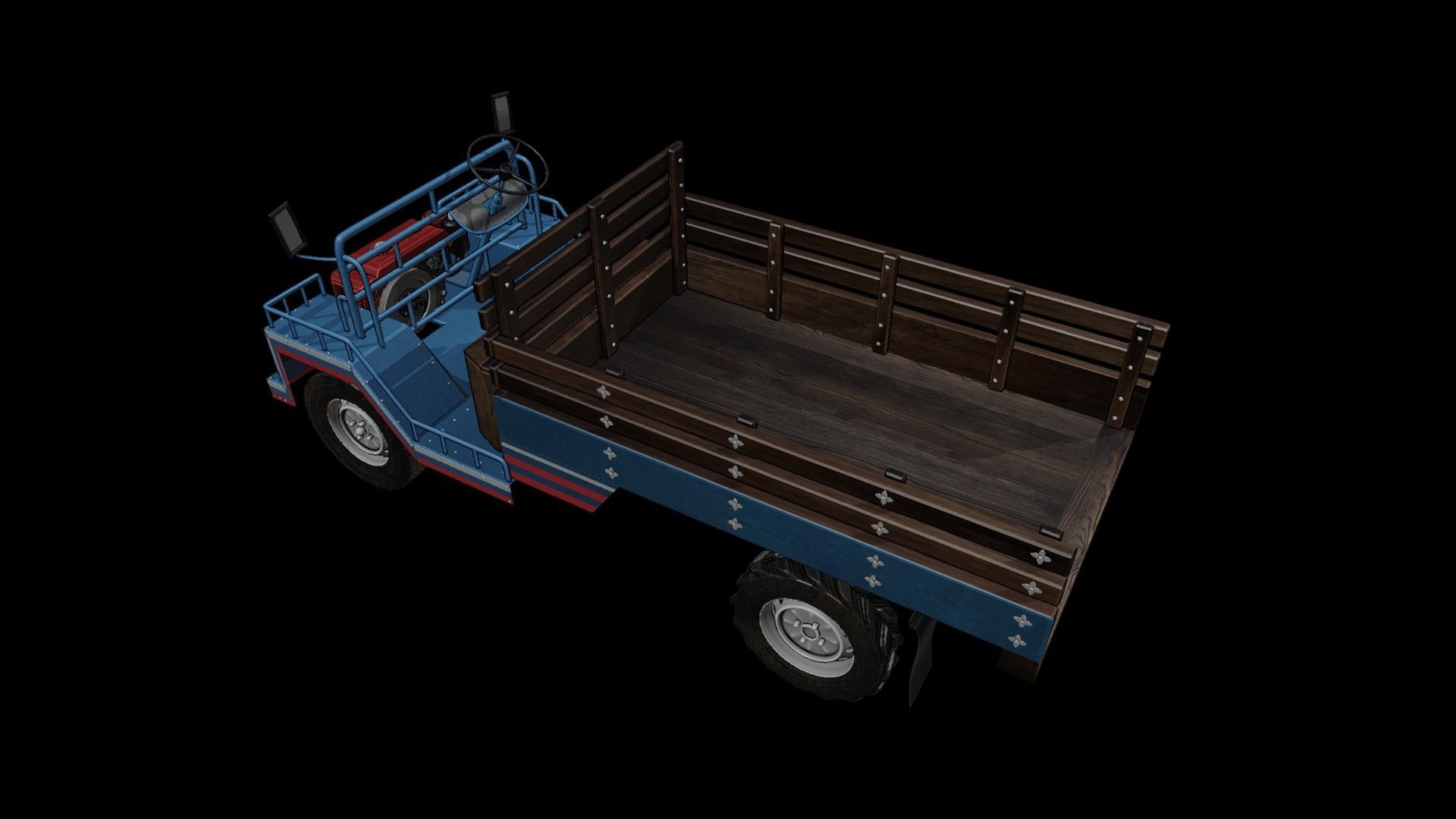 E-Tan car Low-poly 3D model_1