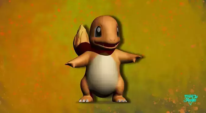 Pokemon Charmander 3D Model for 3D Printing 3D print model