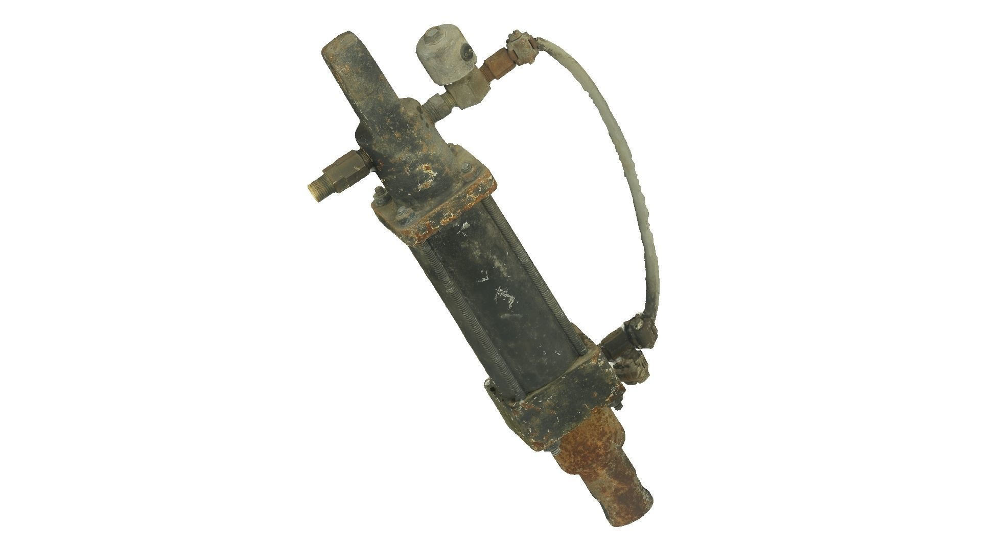 Old Hydraulic Cylinder Raw Scanned 3D model_5