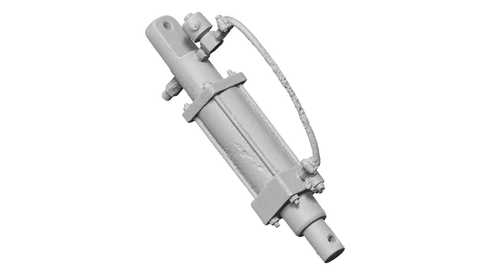 Old Hydraulic Cylinder Raw Scanned 3D model_11